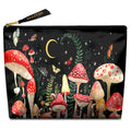 GEGEPINK Cute Makeup Bag for Purse Waterproof Cosmetic Bags for Women Funny Smooth Zipper Travel Toiletry Pouch 10X8 Inches-Mushroon Makeup pouch