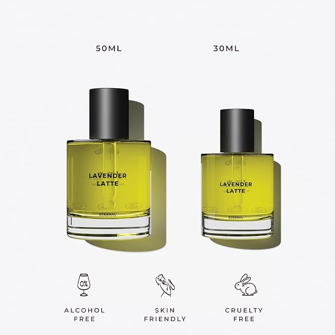 Eternal perfume oils Lavender Latte perfumes for women Alcohol Free perfume for men Long Lasting womens perfume Oil 1.69 FL Oz Unisex with 1 FL Oz (Pack of 2)