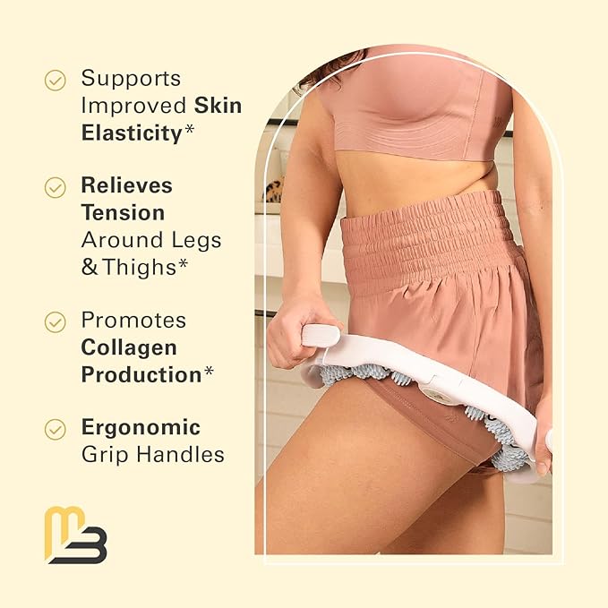 Anti Cellulite Oil and Lymphatic Drainage Massager Kit, 8 fl oz by M3