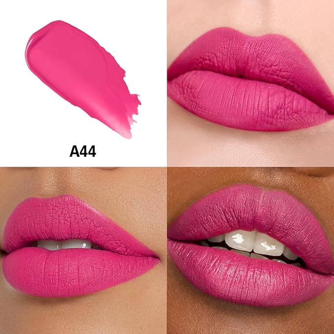 HANLADY Pink Lipstick Matte Long Lasting Lipstick for Women Smudgeproof