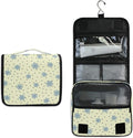 senya Hanging Travel Toiletry Bag Flowers Round Dot Kit Makeup Case Cosmetics Organizer for Men Women overnight