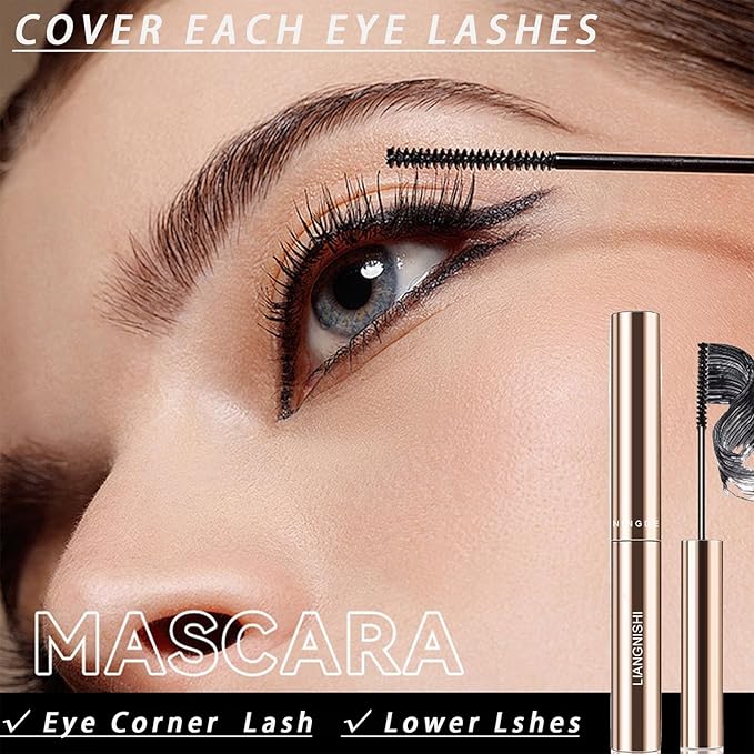 Black Mascara for Older Women 60 Plus, Ultimate Lengthening & Volumizing