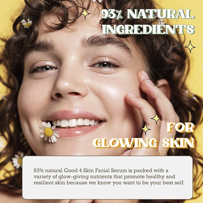 Purifect Good 4 Skin Multi-Vitamin Facial Serum with Vitamin C, E, B & K - Hydrating & Brightening Face Serum for All Skin Types, Supports Skin Barrier, Moisturizing, Vegan, Cruelty Free - 1 fl oz