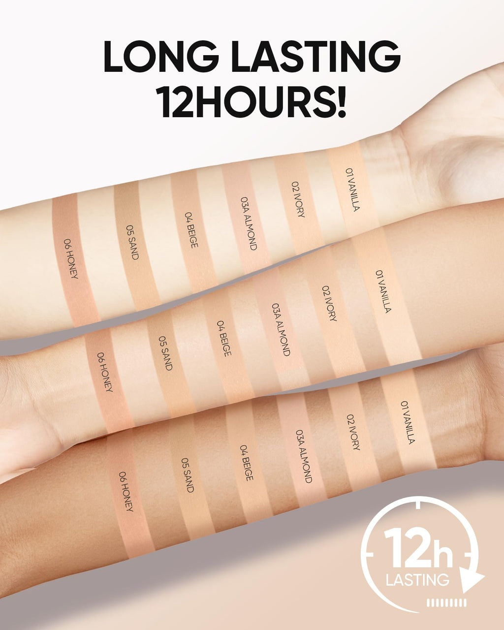 SKINTIFIC Cushion Foundation | Full coverage, Weightless, Skin fit, Satin Glow Finish, Oil-Control Waterproof Foundation, Sweatproof Flawless BB Cream CC Korean Makeup