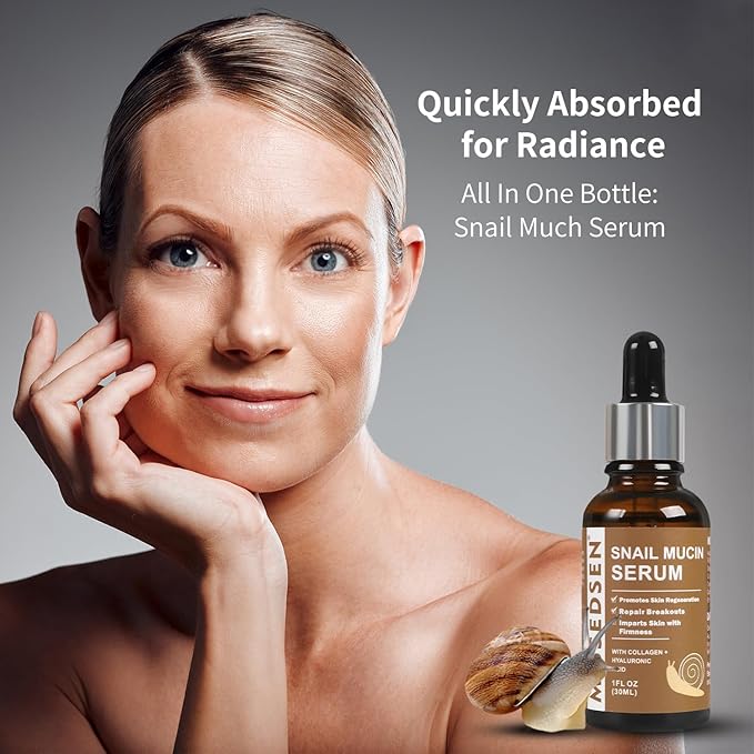 MISSEDSEN Snail Mucin Serum for Face 1 Oz
