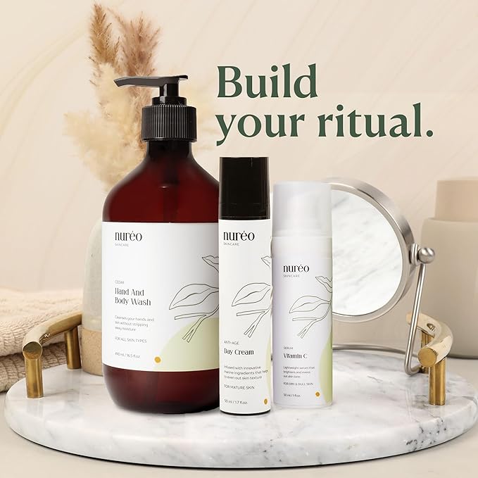 Nureo Luxe Marine Renewal Cream | Vegan Anti-Aging Moisturizer with Hyaluronic Acid & Marine Actives | Hydrating Face & Neck Cream for Mature Skin – 50ml