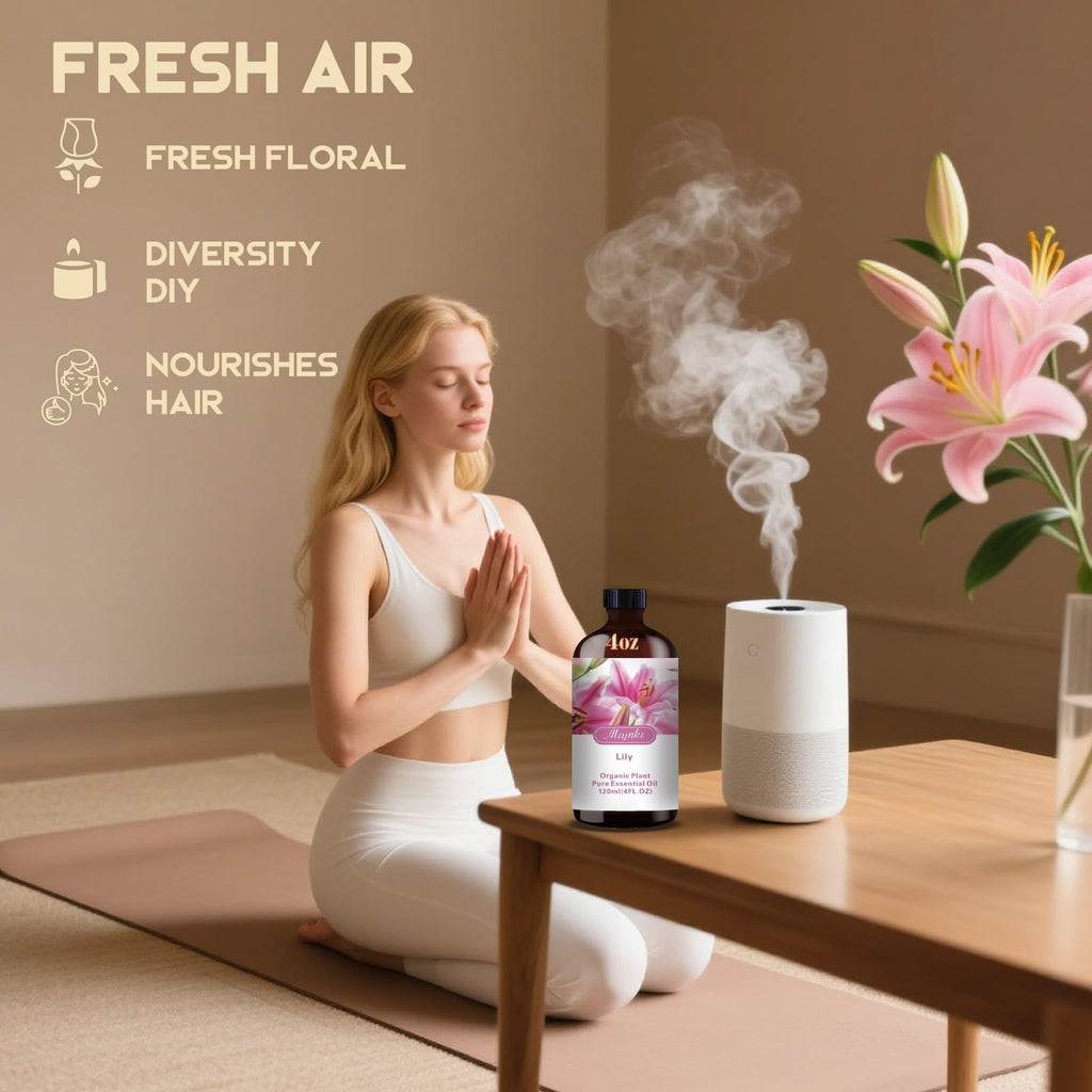 MLYNKL Lily Essential Oil,Lily Oil for Home Diffuser,4 fl oz