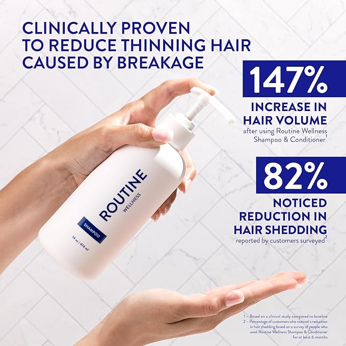 Routine Wellness Anti-Thinning Shampoo - Lavender & Cedar (Pack of 2)