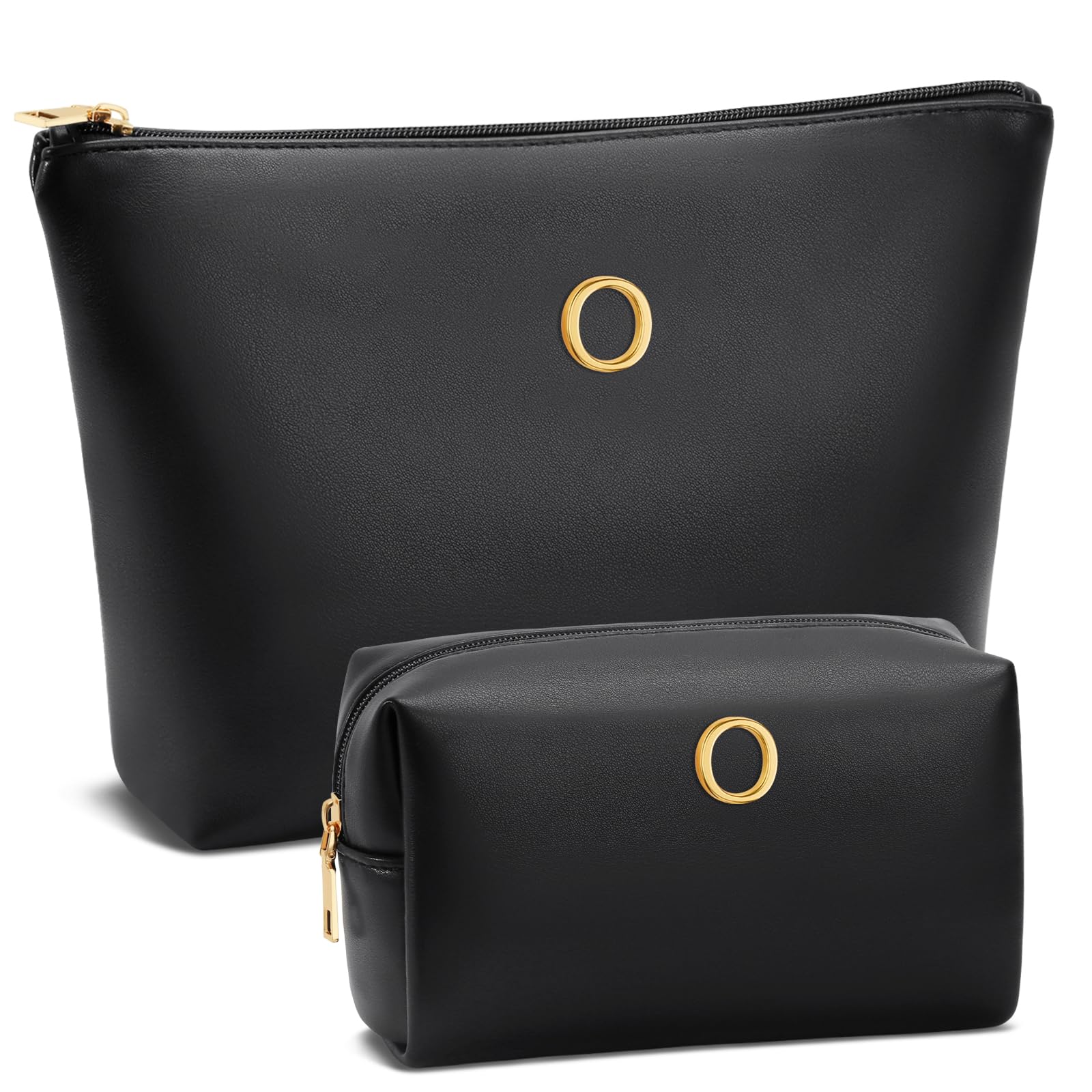 CLOUDWINGS Gifts for Women Girls Personalized Initial Travel Makeup Bag