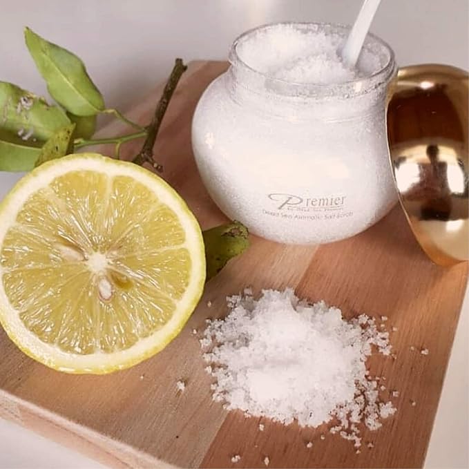 Premier Body Salt Scrub for Dry Skin - Aromatic 10.5 Oz