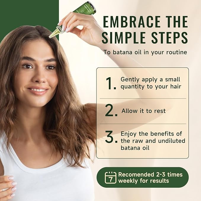 Fadelo Batana Oil - Dr Sebi Organic Oil for Hair Growth, 100% Raw Pure Natural from Honduras, Deeply Nourishing Scalp for Thicker & Stronger Hair, 4.05 fl oz