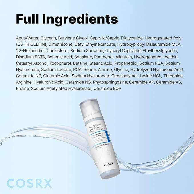 COSRX Barrier Cream Face Mist, Milky Toner for Face, 4.06 fl.oz