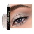 IATMOMOD Silver Grey Shimmer Cream Eye Shadow Stick Makeup for Women, Shimmer Eyeliner Pencil Eyeshadow Brightener Stick for Eyes, Waterproof Eyeshadow Applicator Blendable sombras para ojos 70#