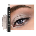 IATMOMOD Silver Grey Shimmer Cream Eye Shadow Stick Makeup for Women, Shimmer Eyeliner Pencil Eyeshadow Brightener Stick for Eyes, Waterproof Eyeshadow Applicator Blendable sombras para ojos 70#