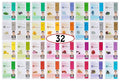 DERMAL 32 Collagen Korean Essence Sheet Mask Variety Pack, A+B Set