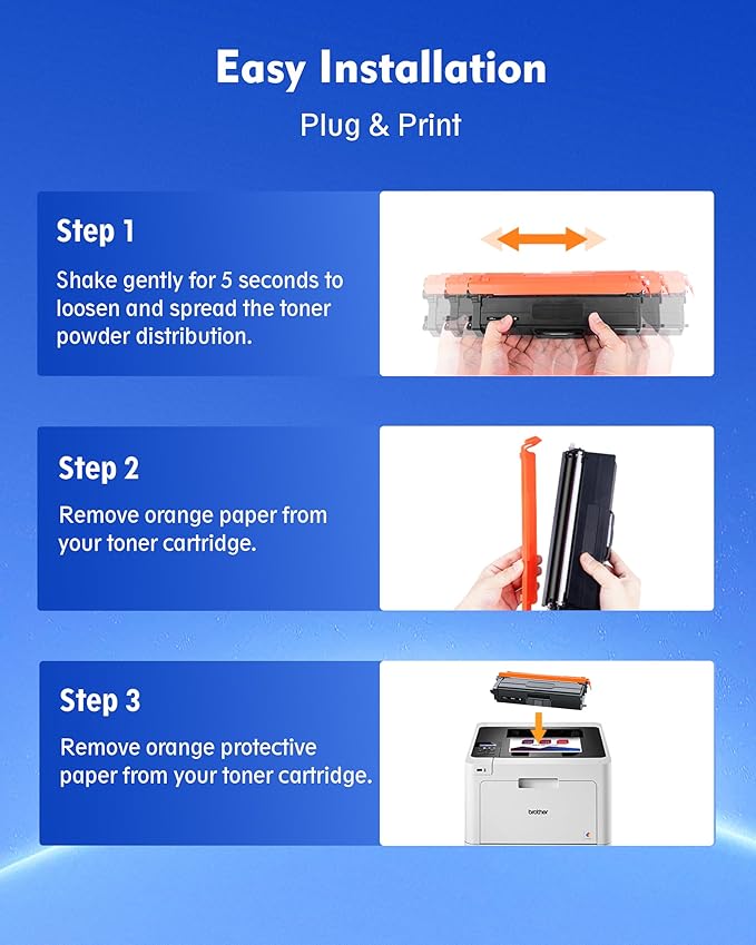 DMGE TN436 Toner Cartridge 4 Pack Replacement