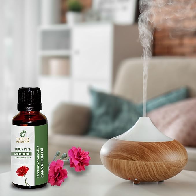 Carnation Oil 15 ML (0.51 Fl.OZ) | 100% Pure Natural Undiluted Uncut Therapeutic Grade Dianthus Caryophyllus Essential Oil