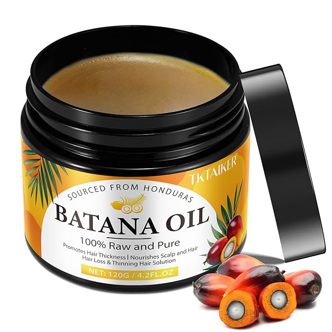 TKTALKER Beef Tallow for Skin,Beef Tallow for Face,Hydrating Tallow Balm with Raw Honey and Beeswax-Raw Batana Oil for Hair Growth