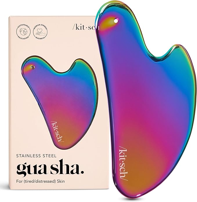 Kitsch Stainless Steel Guasha Tool for Face, Iridescent