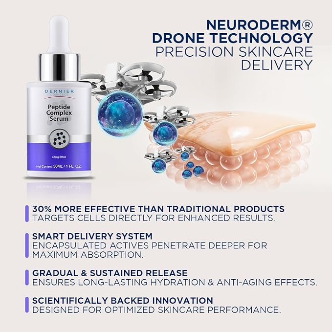 Dernier Peptide Face Serum, Collagen & Hyaluronic Acid, Firming Care
