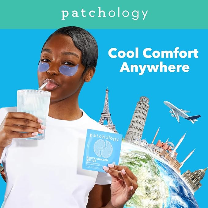 Patchology On Ice Cooling Blue Under Eye Patches for Puffy Eyes | 5pk