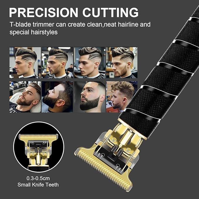LQT Professional Hair Clippers for Men,Professional Barber Clippers and Trimmer Set,Mens Cordless Clipper, Electric Hair Cut Machines,Cordless Mens Grooming Kit for Face, Hair, Gifts