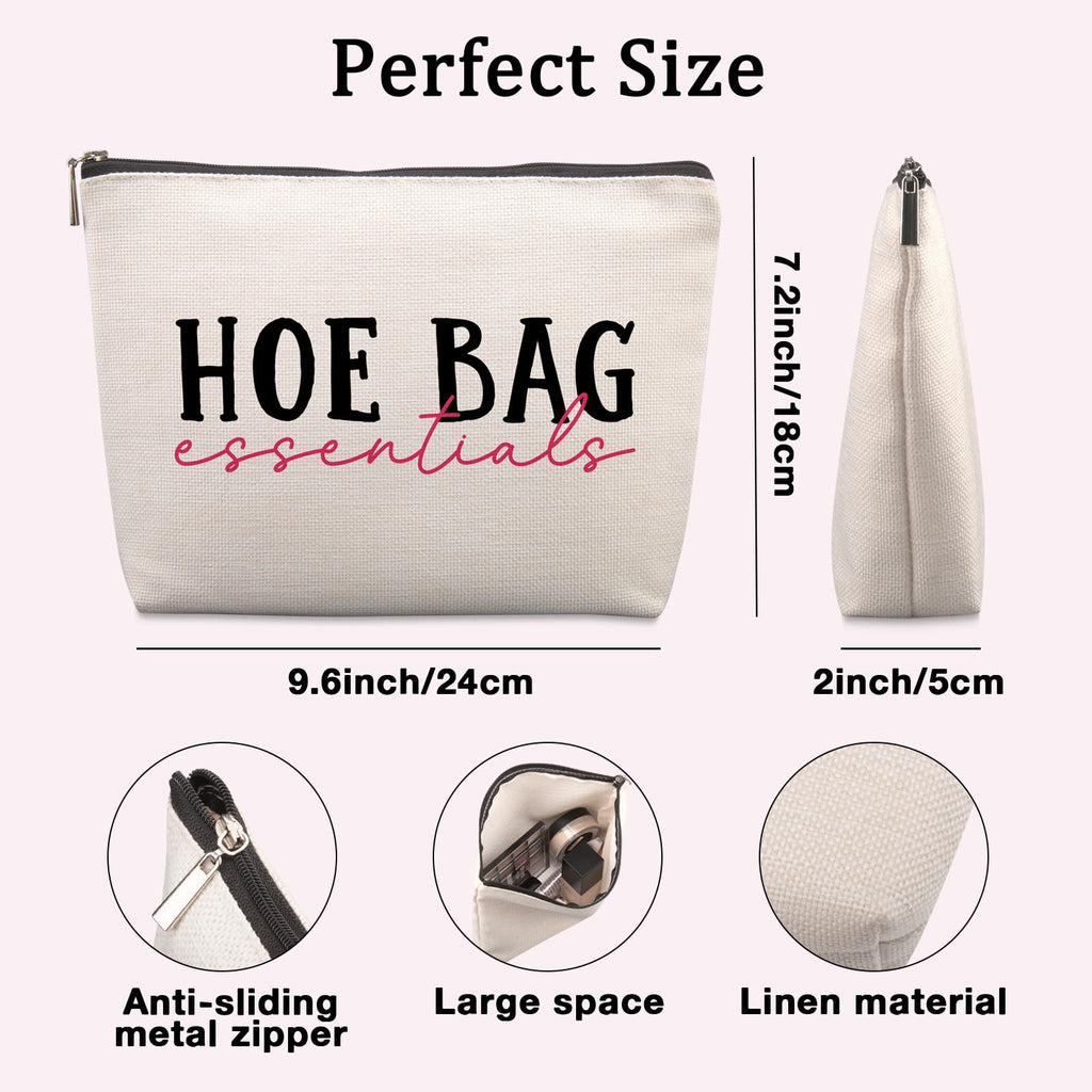 Lcoanriut Gag Gifts for Women, Funny Gifts for Friends Travel Cosmetic Bag, Fun Christmas Farewell Friendship Gifts for Women Friends Sister Coworkers Hot Bag Essentials Travel Makeup Bag