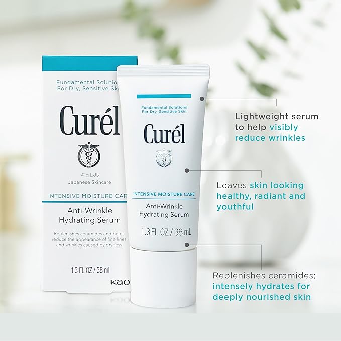 Curel Japanese Skin Care Anti-Wrinkle Hydrating Serum, 1.3 fl oz