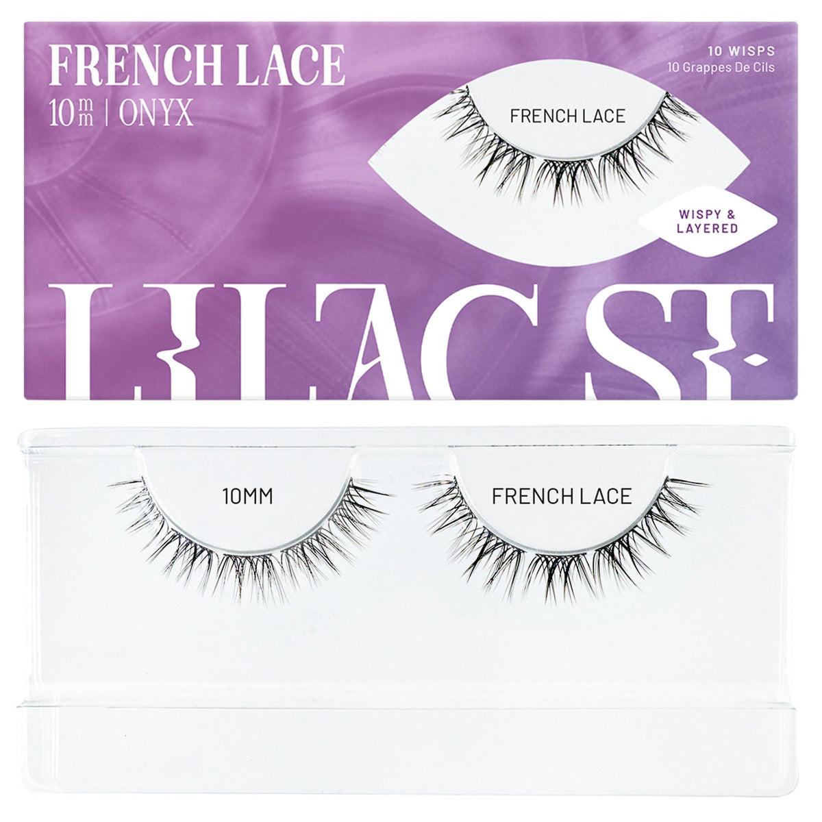 Lilac St Wispy Lash Clusters for DIY Lash Extensions, French Lace, 10mm