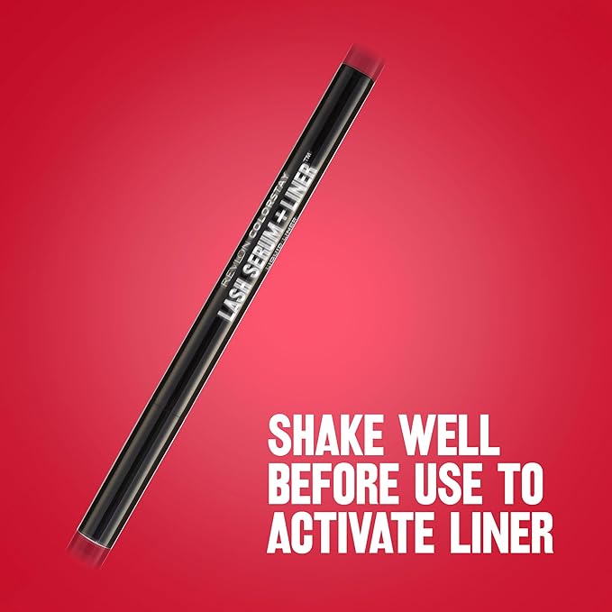 REVLON ColorStay Lash Serum + Liner, Liquid Eyeliner, 001 Blackest Black