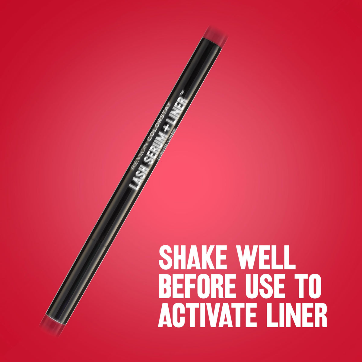 REVLON ColorStay Lash Serum + Liner, Liquid Eyeliner, 001 Blackest Black