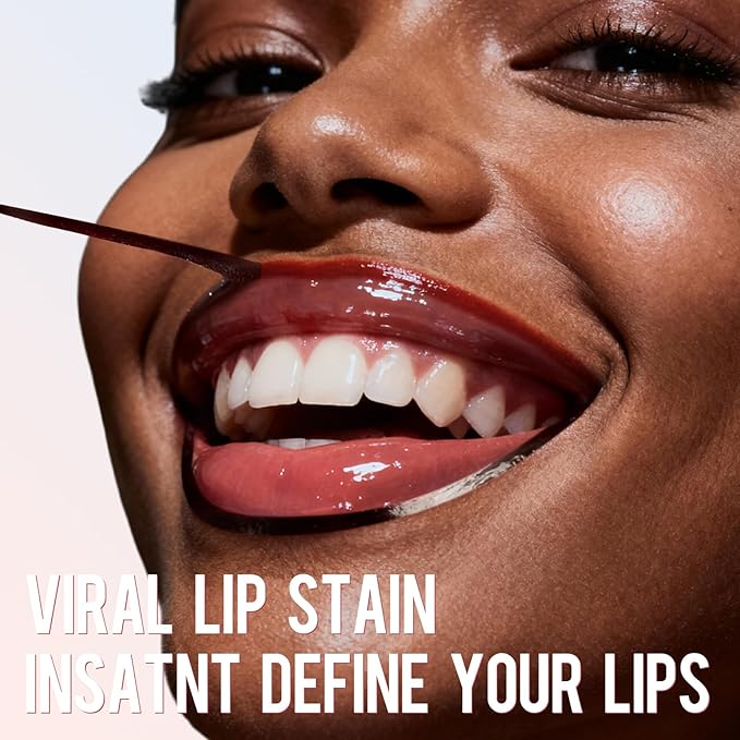 Vevivia Beauty Lip Stain - Lip Liner Stain, Long Lasting Peel Off Lip Stain, Natural Peel Off Lip Liner Stain with Tweezer, Easy to Use, Waterproof, Smudge-proof, Transfer-proof, Nude Pink