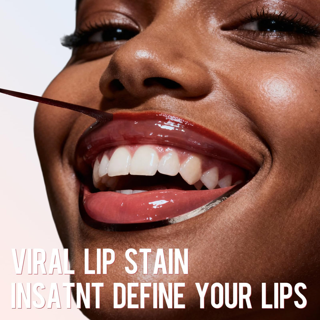 Vevivia Beauty Lip Stain - Lip Liner Stain, Long Lasting Peel Off Lip Stain, Natural Peel Off Lip Liner Stain with Tweezer, Easy to Use, Waterproof, Smudge-proof, Transfer-proof, Nude Pink