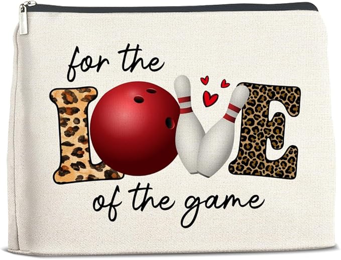 UPNEGE Bowling Gifts Makeup Bag for Coach Women