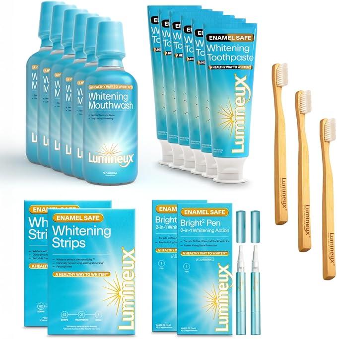 Lumineux Longevity Whitening Kit, 16-Piece Set, Peroxide Free
