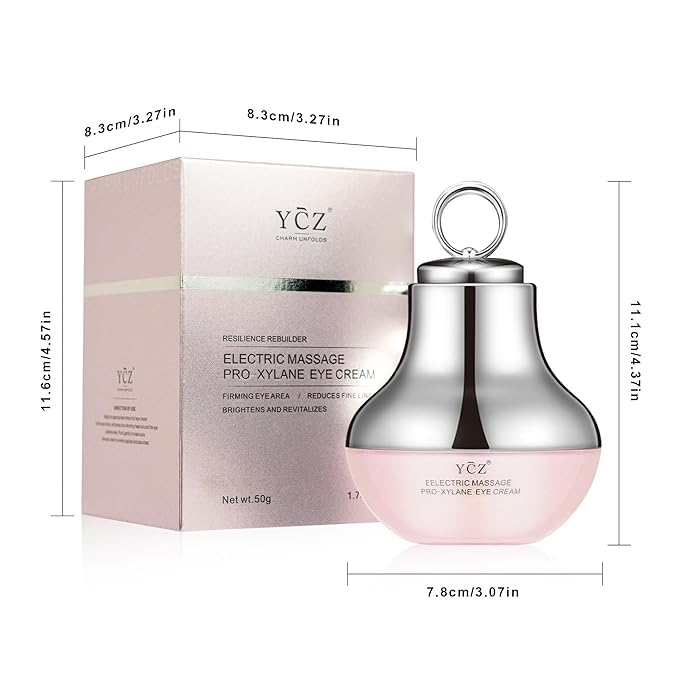 Ycz Red-Glow Electric Massage Eye Cream for Fading Dark Circles, 1.76 Fl Oz