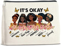 UPNEGE African American Gifts Inspirational Black Women Makeup Bag