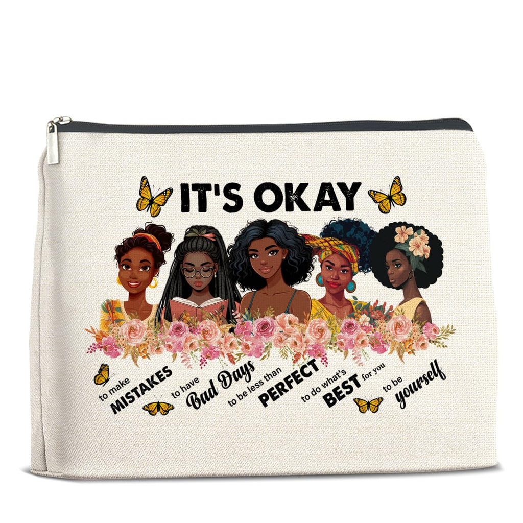 UPNEGE African American Gifts Inspirational Black Women Makeup Bag