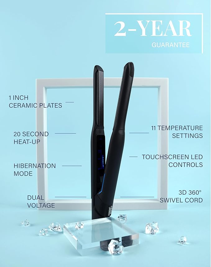 GLAMPALM GlamMuse Small 0.5" All-Ceramic | Korea's No.1 Hair Straightener