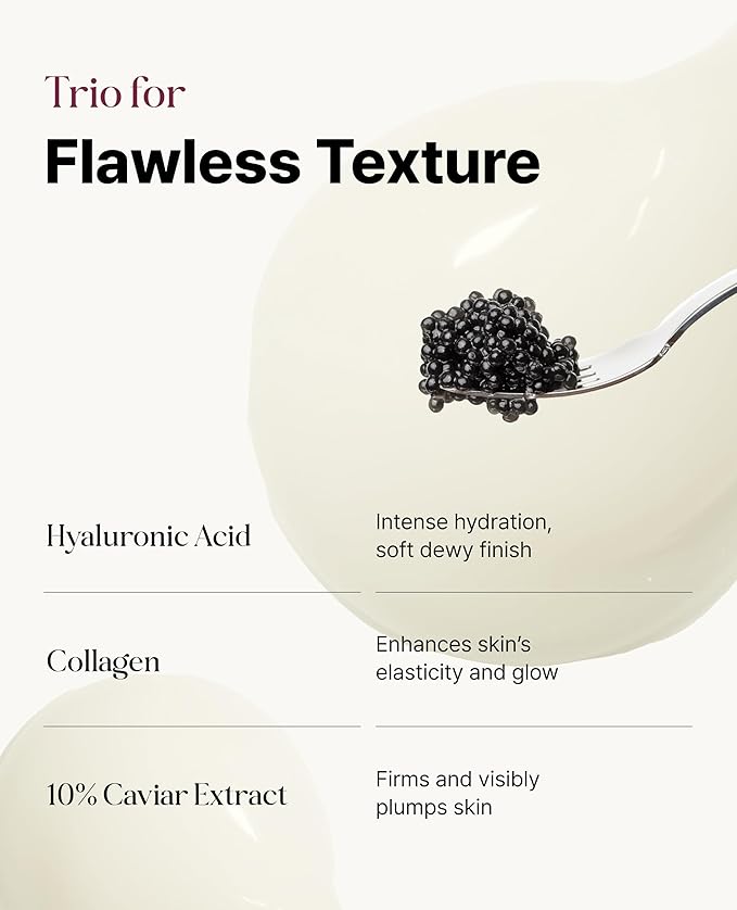 Caviar Glow Smoothing Serum, korean Retinol Serum for Anti Aging Care