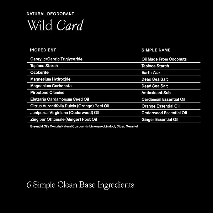 Each & Every Natural Deodorant, EWG Verified & Vegan (2.5oz)