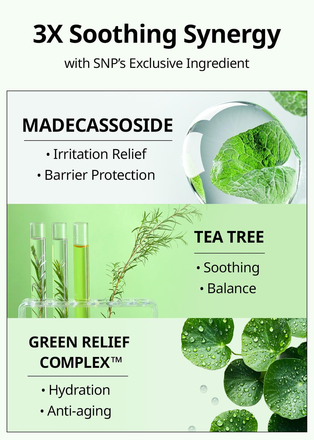 SNP Skin Return Soothing Essence Sheet Mask | Moisturizing and Hydrating for All Skin Types | Vegan Sheet Masks with Tea Tree Extract | Korean Face Masks Skincare | Facial Mask | 10 Sheets