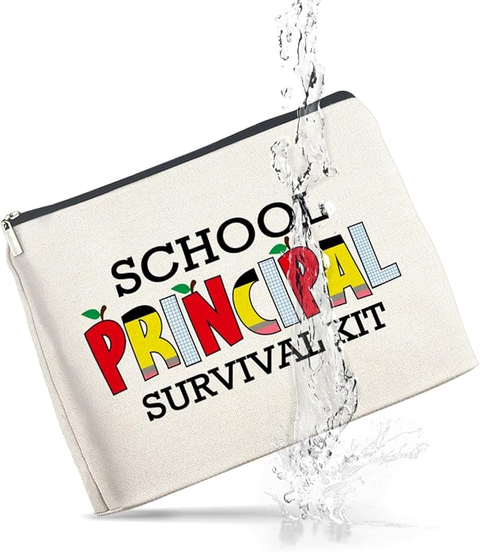 UPNEGE School Principal Gifts: Makeup Bag, Appreciation Gifts for Women, Survival Kit Zipper Pouch