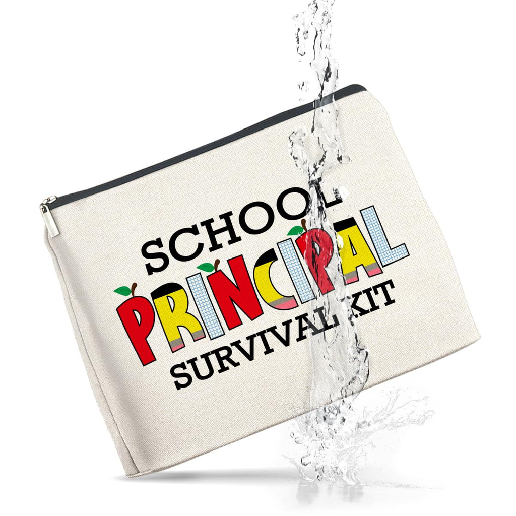 UPNEGE School Principal Gifts: Makeup Bag, Appreciation Gifts for Women, Survival Kit Zipper Pouch