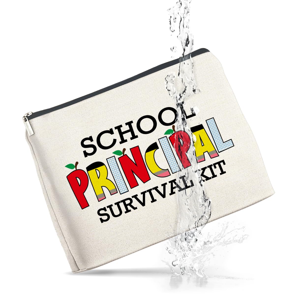 UPNEGE School Principal Gifts: Makeup Bag, Appreciation Gifts for Women, Survival Kit Zipper Pouch