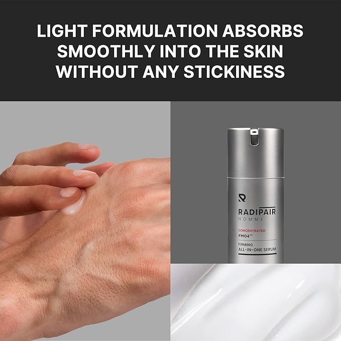 RADIPAIR HOMME – Korean All-in-One Serum for Men | Hydrates, Soothes & Repairs | 4.05 fl oz with Patented TFM