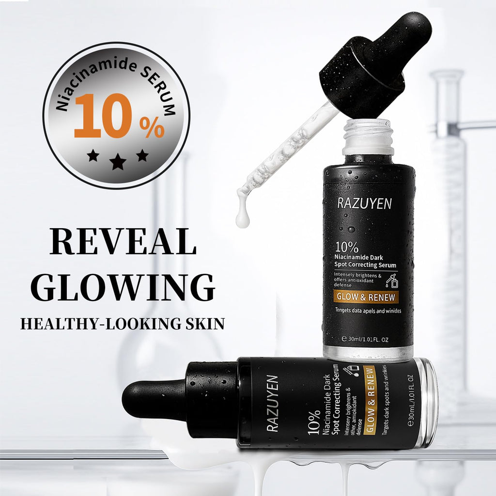 RAZUYEN 10% Niacinamide Serum for face, with Panthenol & Arbutin, 30 ml