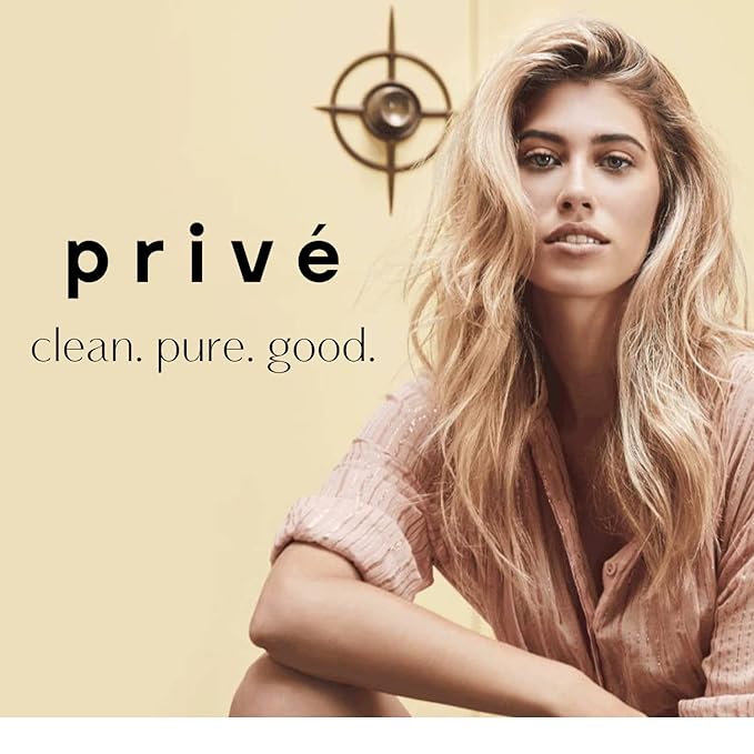 Prive Vanishing Hair Oil - Lightweight Anti Frizz Oil for Shine and Smoothness - Hydrating Hair Oil with Baobab, Kukui and Carrot Seed Oils - Non Greasy, Vegan - 4 oz