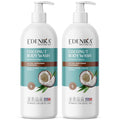 EDENIKA BOTANICALS Coconut Body Wash, Cleans, Softens & Nourishes, Ultra Moisturizing Shower Gel for Dry and Sensitive Skin, Women & Men, Organic & Natural, 16 fl oz, 2-Pack