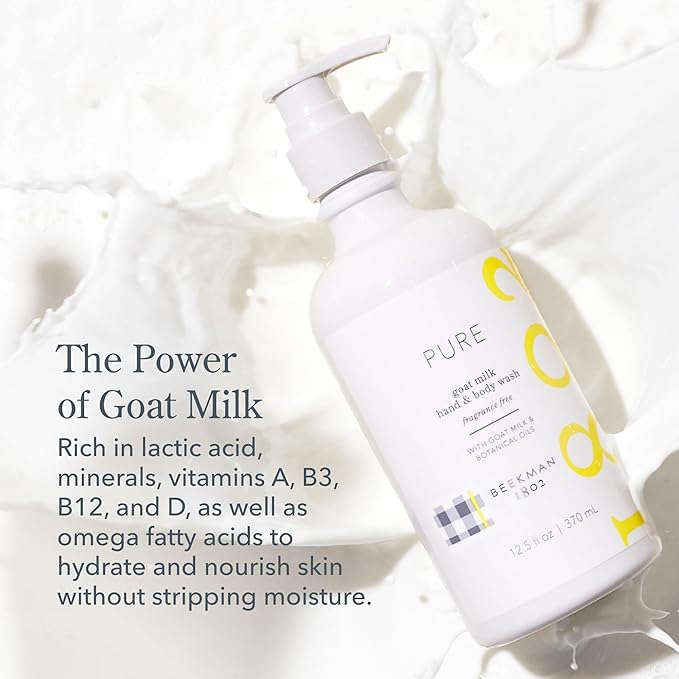 Beekman 1802 Goat Milk Hand Soap, Fragrance Free, 12.5 fl oz